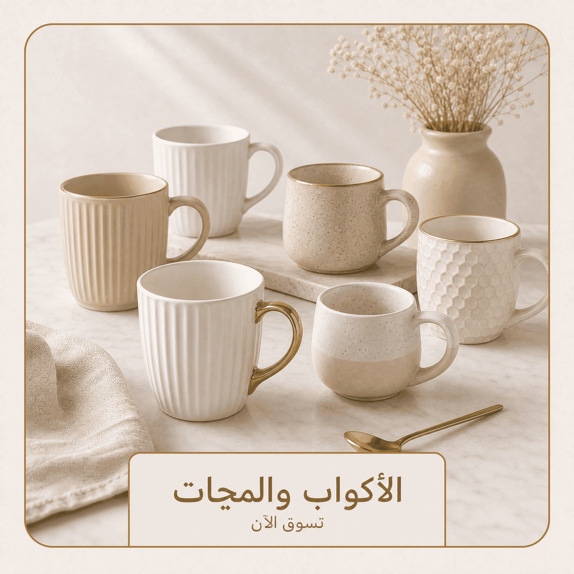 الأكواب والمچات.