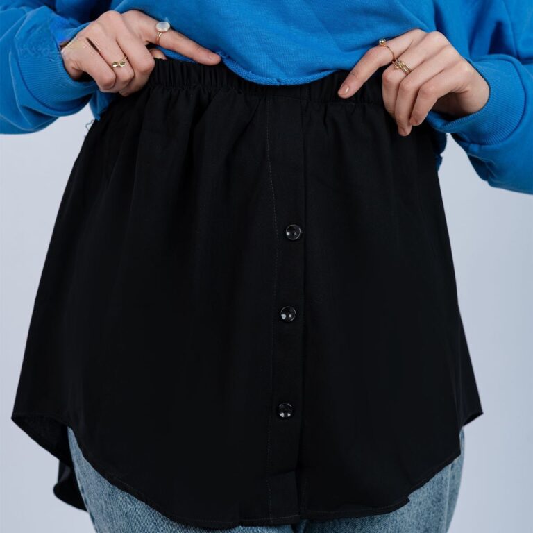 تنورة قميص أسود | Shirt Extension