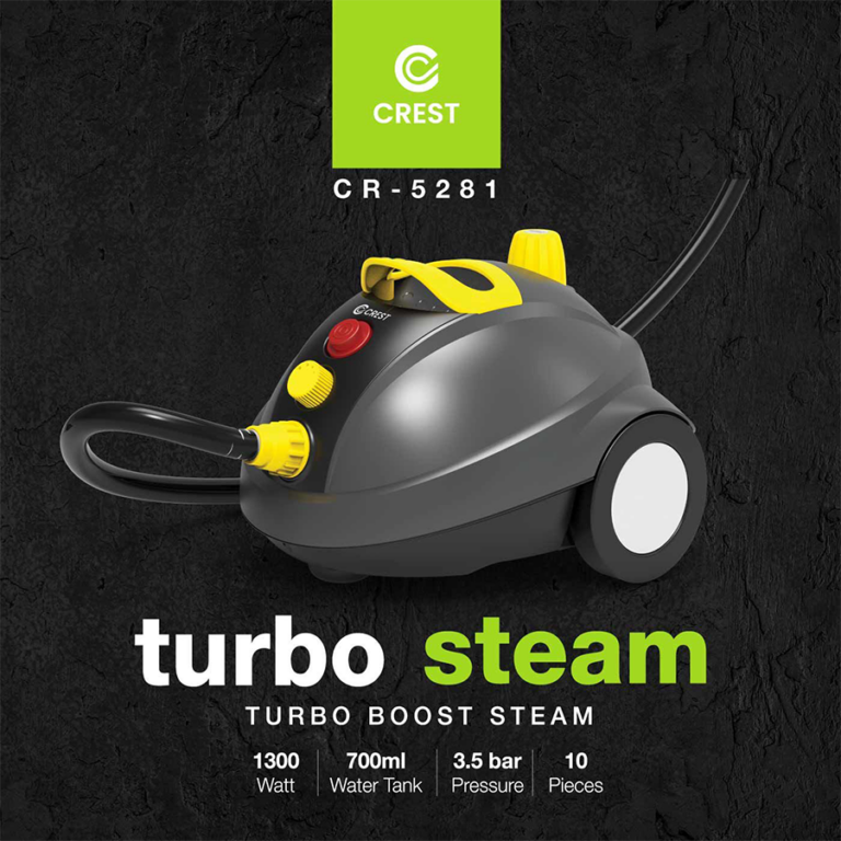 Crest Turbo Steam Cleaner – CR-5139 جهاز تنظيف بالبخار توربو كريست