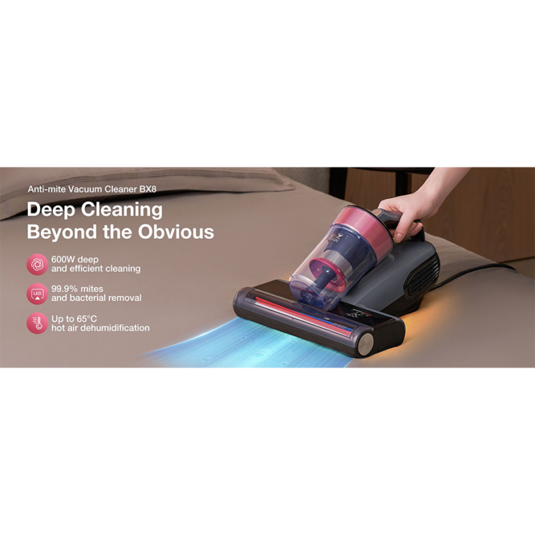 Jimmy BX8 Anti-Mite Handheld Vacuum Cleaner مكنسة يدوية لإزالة الغبار والعث Jimmy BX8 – شفط قوي – تعقيم بالأشعة فوق البنفسجية – فلتر HEPA
