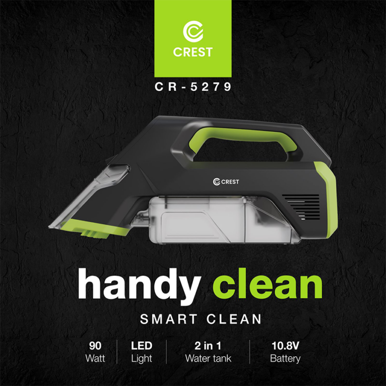 Crest Handy Clean CR-5279 – Smart Handheld Vacuum مكنسة يدوية محمولة كريست