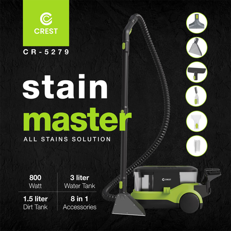 Crest Stain Master CR-5279 – All-Stains Cleaning Machine جهاز غسيل السجاد والمفروشات كريست