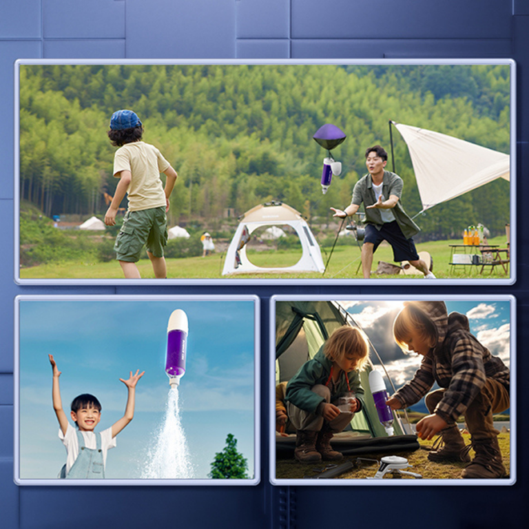 Water Powered Rocket Launcher – STEM Science Experiment Kit صاروخ الماء التعليمي للأطفال – تجربة إطلاق صاروخ حقيقية
