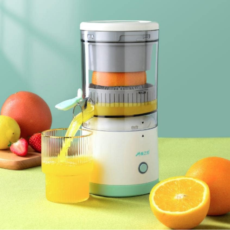 Portable USB Rechargeable Citrus Juicer – Hands Free Electric Orange Juicer عصارة حمضيات كهربائية لاسلكية محمولة USB – عصر تلقائي بضغطة زر