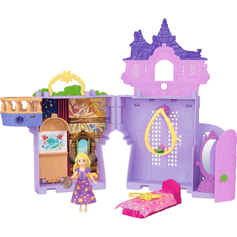 Disney Princess Rapunzel Storytime Stackers Tower Playset برج رابونزل – منزل اللعب القابل للطي من ديزني برنسيس