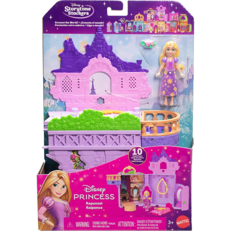 Disney Princess Rapunzel Storytime Stackers Tower Playset برج رابونزل – منزل اللعب القابل للطي من ديزني برنسيس