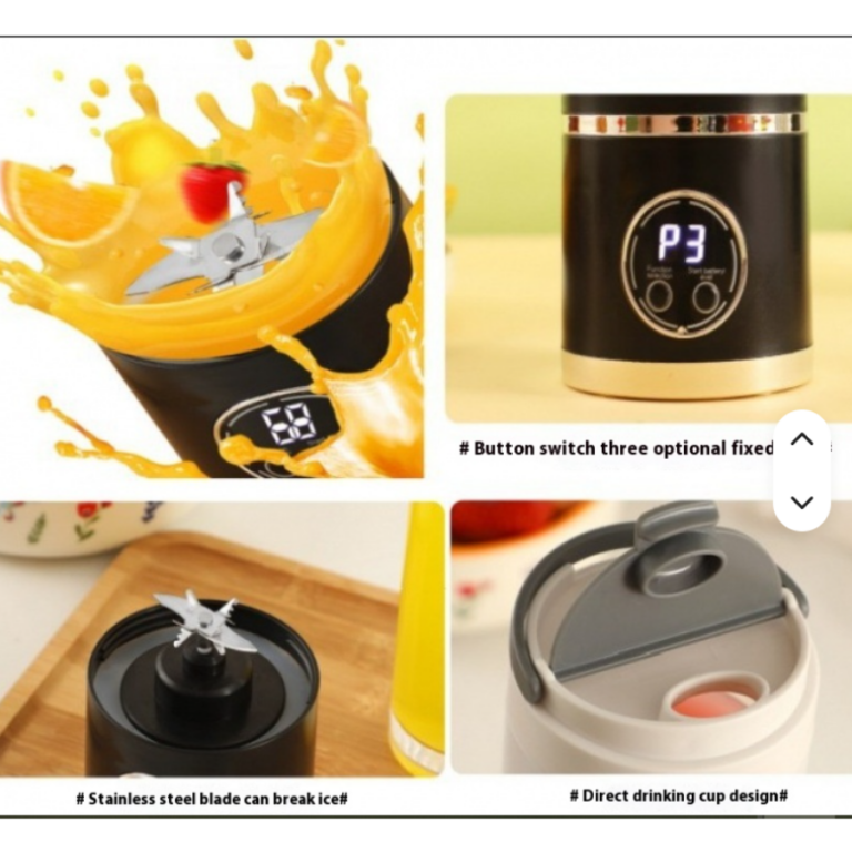 Portable USB Rechargeable Blender 450ml خلاط عصائر محمول لاسلكي USB سعة 450 مل