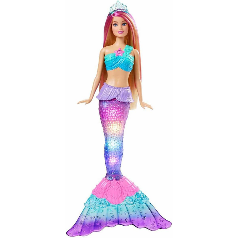 Barbie Dreamtopia Twinkle Lights Mermaid Doll دمية باربي حورية البحر اللامعة  من مجموعة دريم توبيا مع أضواء متلألئة