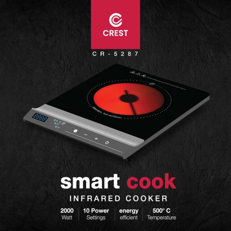 CREST CR-5287 Smart Infrared Cooker موقد كهربائي بالأشعة تحت الحمراء الذكي