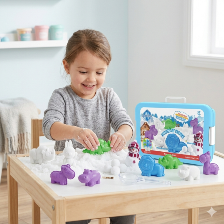 Snow@Home – Frozen Zoo Magic Snow Kit مجموعة الثلج السحري – حديقة الحيوانات الشتوية