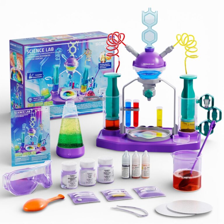 Science Lab Kit for Kids – 50+ STEM Science Experiments مختبر العلوم للأطفال – مجموعة تجارب علمية أكثر من 50 تجربة
