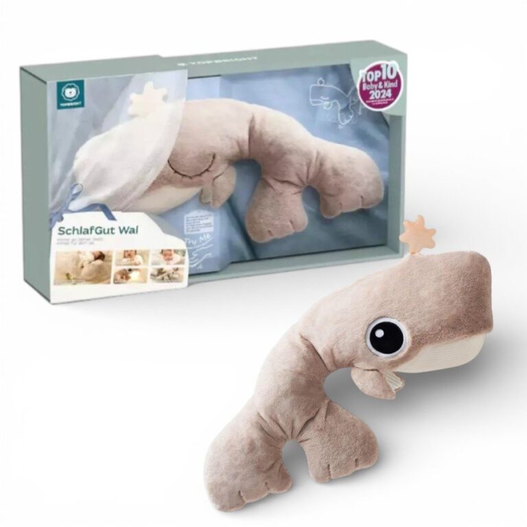SchlafGut Smart Whale – Baby Soothing Sleep Plush حوت النوم الذكي للأطفال – لعبة مهدئة للرضع مع صوت وضوء