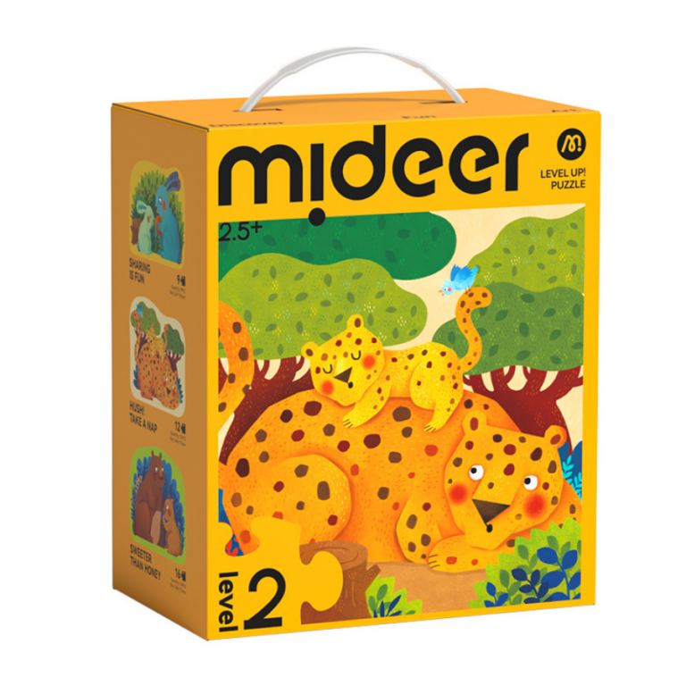 Mideer – Level Up Puzzles – Level 2: Animal Families MD1475 ميدير – ألغاز ارتقِ بمستوى جديد – المستوى الثاني: عائلات الحيوانات