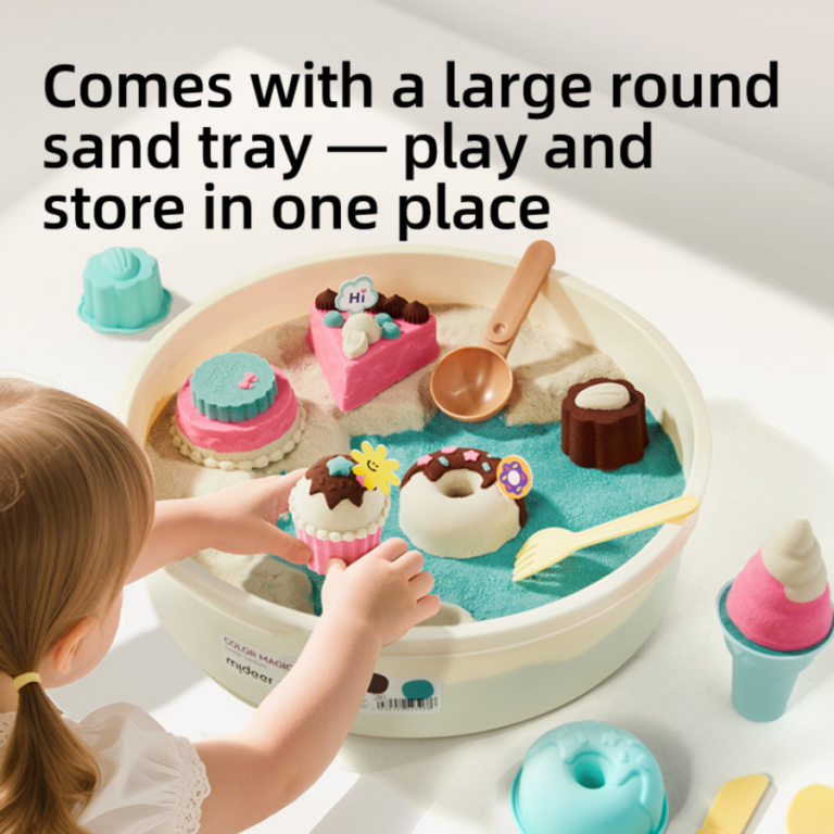 Mideer Color Magic Sand Play Set: Sweet Treats / Dessert Workshop MD4326 ميدير مجموعة الرمل السحري الملوّن: ورشة الحلويات