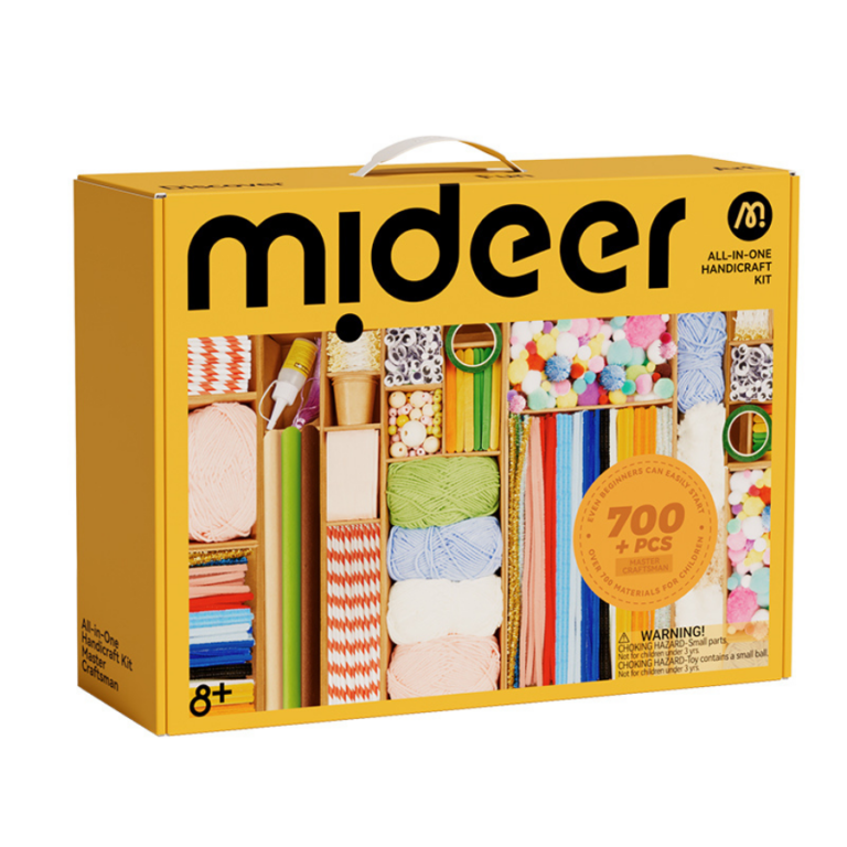 Mideer All-in-One Handicraft Kit – Creative Craft Supply Box (Craft Master) MD3392 مجموعة الحرف اليدوية المتكاملة للأطفال – أكثر من 700 قطعة