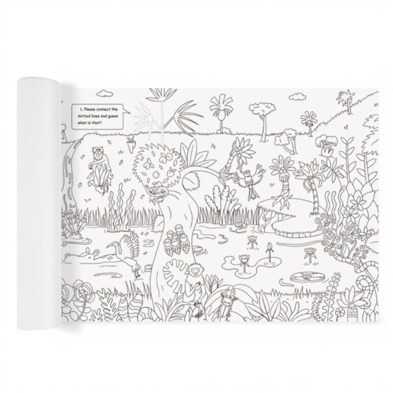 mideer Giant Colouring Roll – Jungle MD4089 رول تلوين عملاق للأطفال بطول 10 أمتار - الغابة