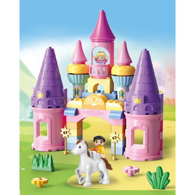 Mini Princess Castle Building Blocks Set – 43PCS قلعة الأميرة الصغيرة – لعبة تركيب للأطفال (43 قطعة)