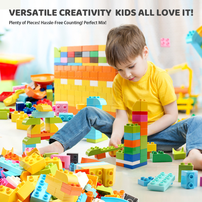 Bulk DIY Building Blocks – 500g Random Pieces قطع تركيب عشوائية – 500 غرام (Bulk Building Blocks)