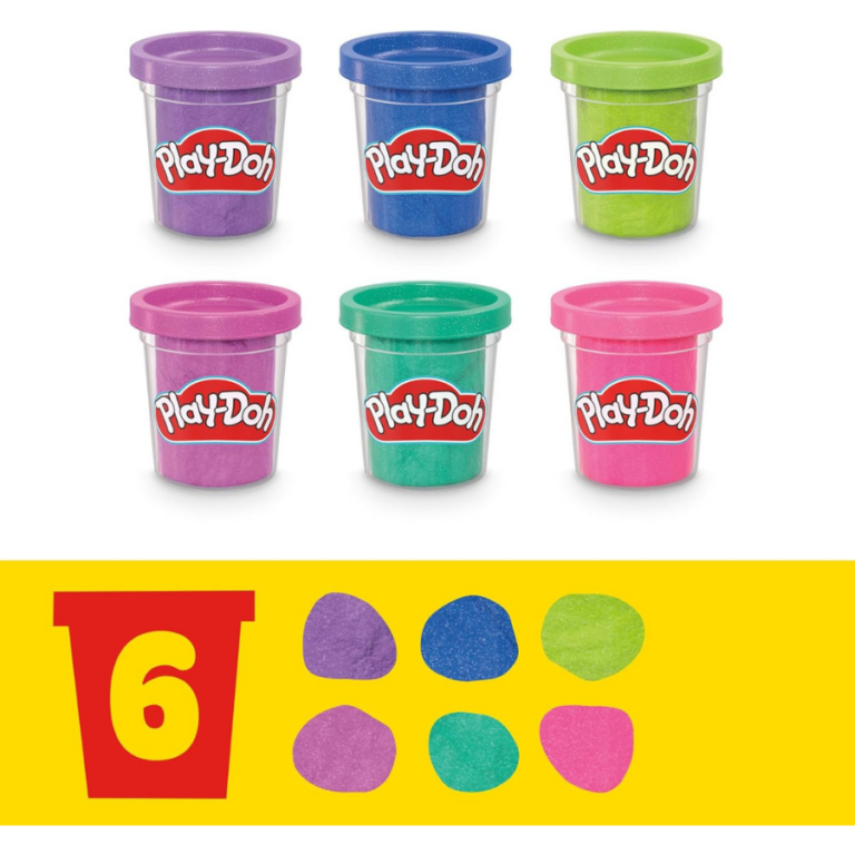 Play-Doh Sparkle Collection Set بلاي دو مجموعة الصلصال اللامع اللامع بالألوان البراقة