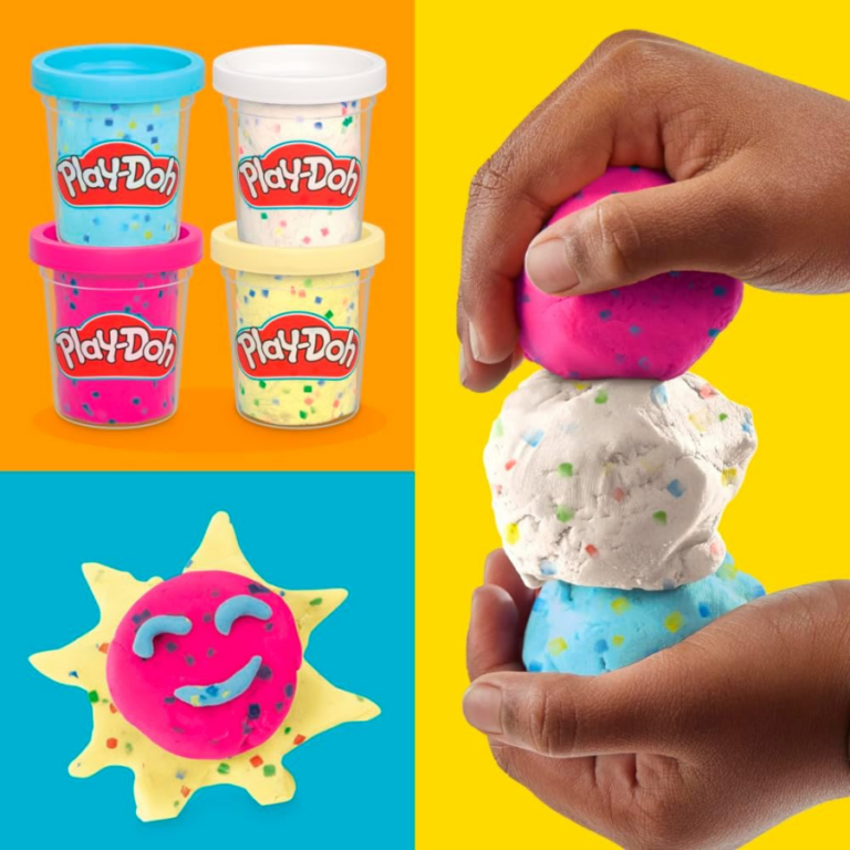 Play-Doh Confetti Compound 4-Pack بلاي دو كونفيتي سلايم 4 علب