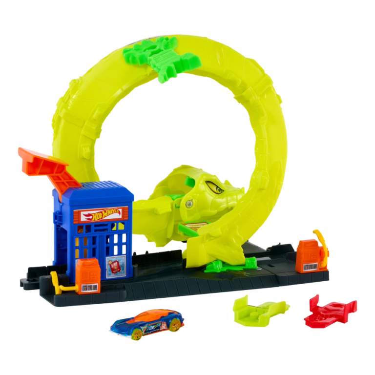 Hot Wheels City Snake Spiral Attack Playset with 1:64 Die-Cast Car هوت ويلز سيتي – هجوم الأفعى الحلزونية