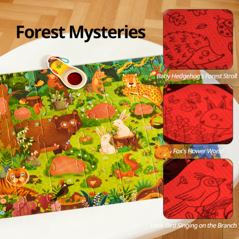 Mideer Mystery Reveal Puzzle – Forest Mysteries – MD2395 لغز المفاجآت السحرية – أسرار الغابة من ميدير