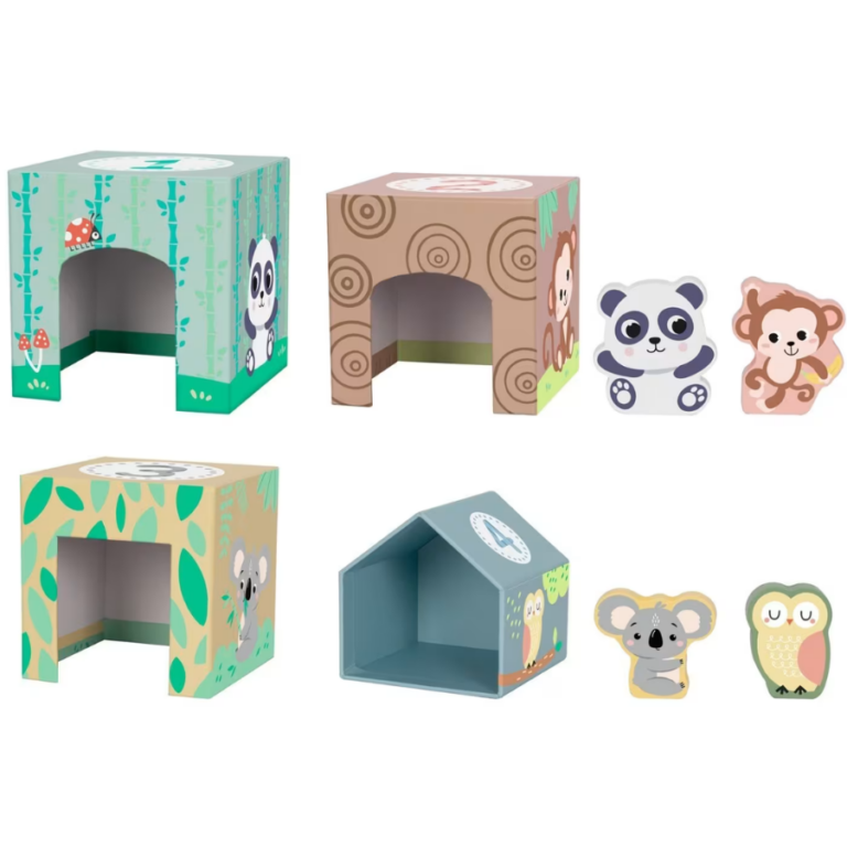TOOKY TOY Animal Nesting & Stacking Boxes – HP031 صناديق التكديس والتداخل مع حيوانات