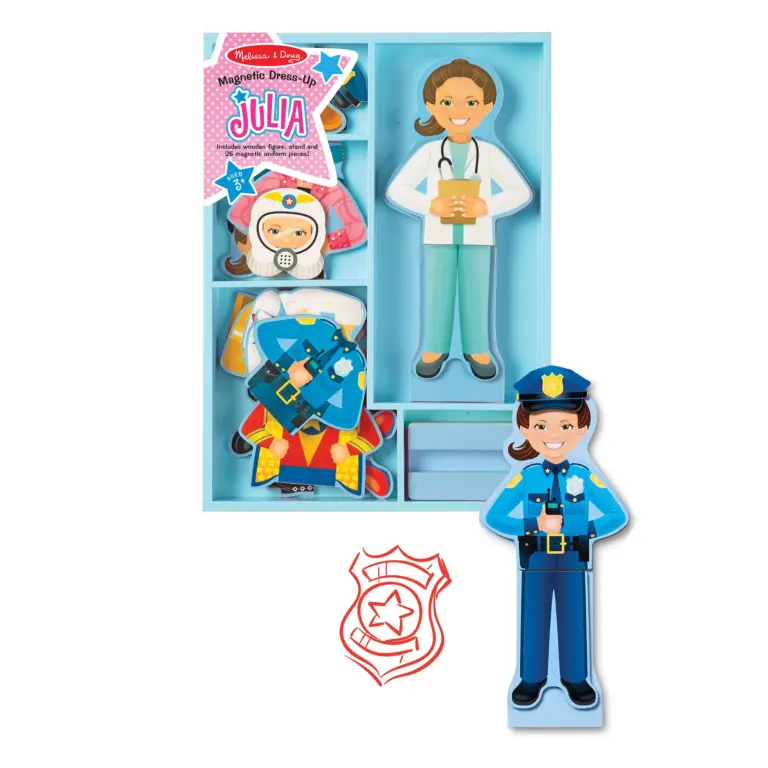 (melissa & doug magnetic dress up (julia ميليسا اند دوج اللباس المغناطيسي (جوليا)