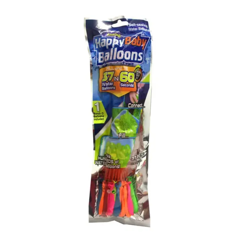 Amazing Happy Baby Balloons -Self-Sealing Water Balloons (37111 Pieces) بالونات مائية ذاتية الإغلاق(37111 بالون)