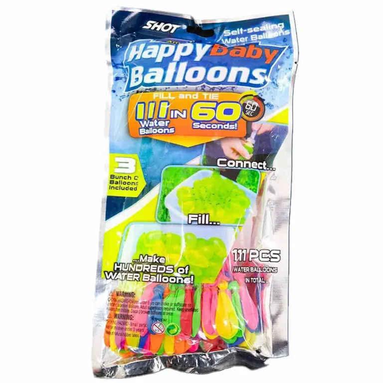 Amazing Happy Baby Balloons -Self-Sealing Water Balloons (37111 Pieces) بالونات مائية ذاتية الإغلاق(37111 بالون)