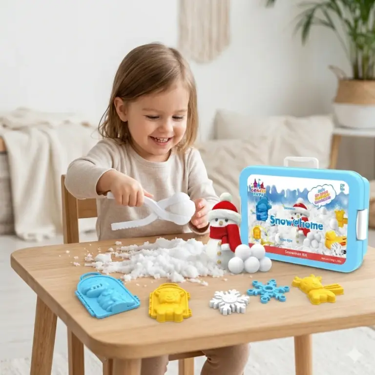 Snow@Home Magic Snowman Kit مجموعة الثلج السحري – اصنع رجل الثلج في المنزل