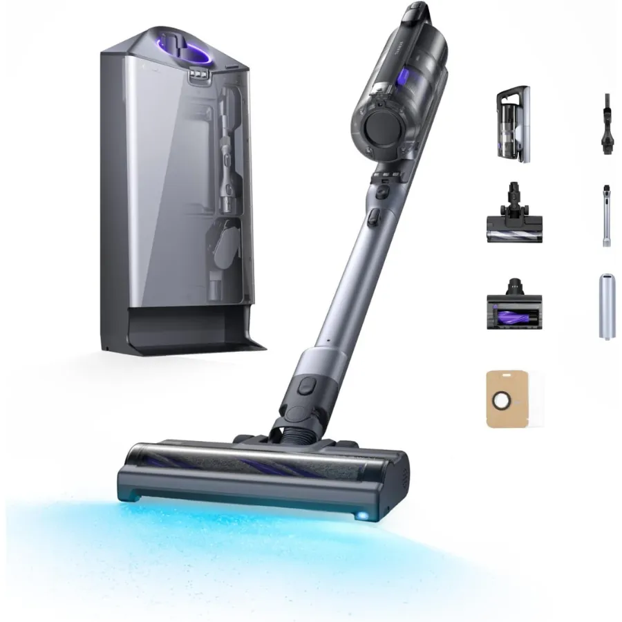 Narwal V50 Cube Cordless Vacuum Cleaner 210AW with Auto-Empty Station مكنسة كهربائية لاسلكية Narwal V50 Cube مع محطة تفريغ ذاتي