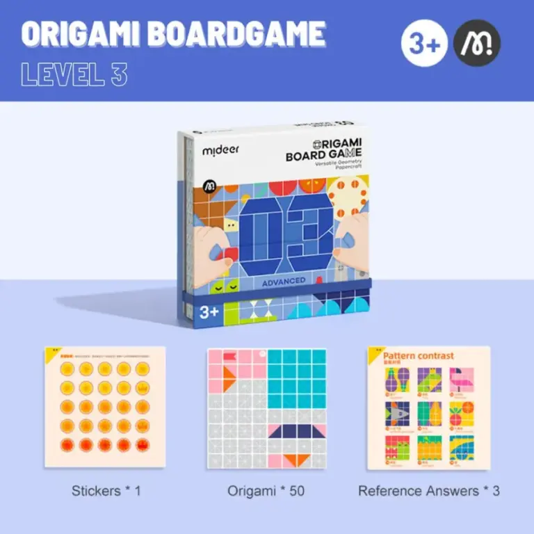 Mideer Origami Board Game - Level 3 MD1247 مدير لعبة لوحية أوريجامي ميدير - المستوى 3