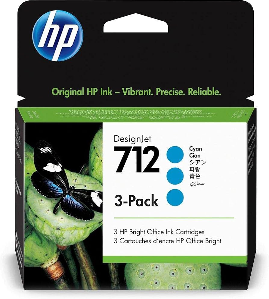HP-712 3-Pack 29-ml Cyan