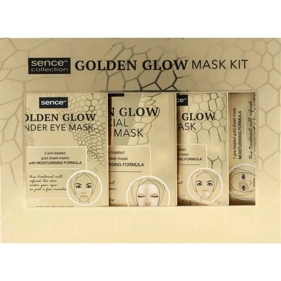 طقم ماسك الذهب سينس - SENCE Golden Glow للعناية بالبشرة