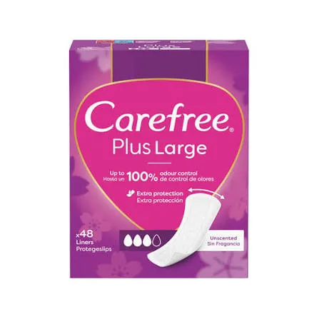 CAREFREE PLUS LARGE LIGHT SCENT 48PCS