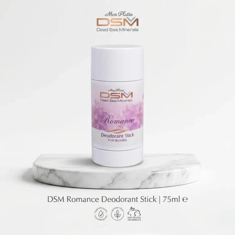 مزيل عرق رومانسي (Romance Deodorant Stick) من مجموعة DSM، المصمم خصيصاً للمرأة التي تبحث عن الانتعاش والأنوثة