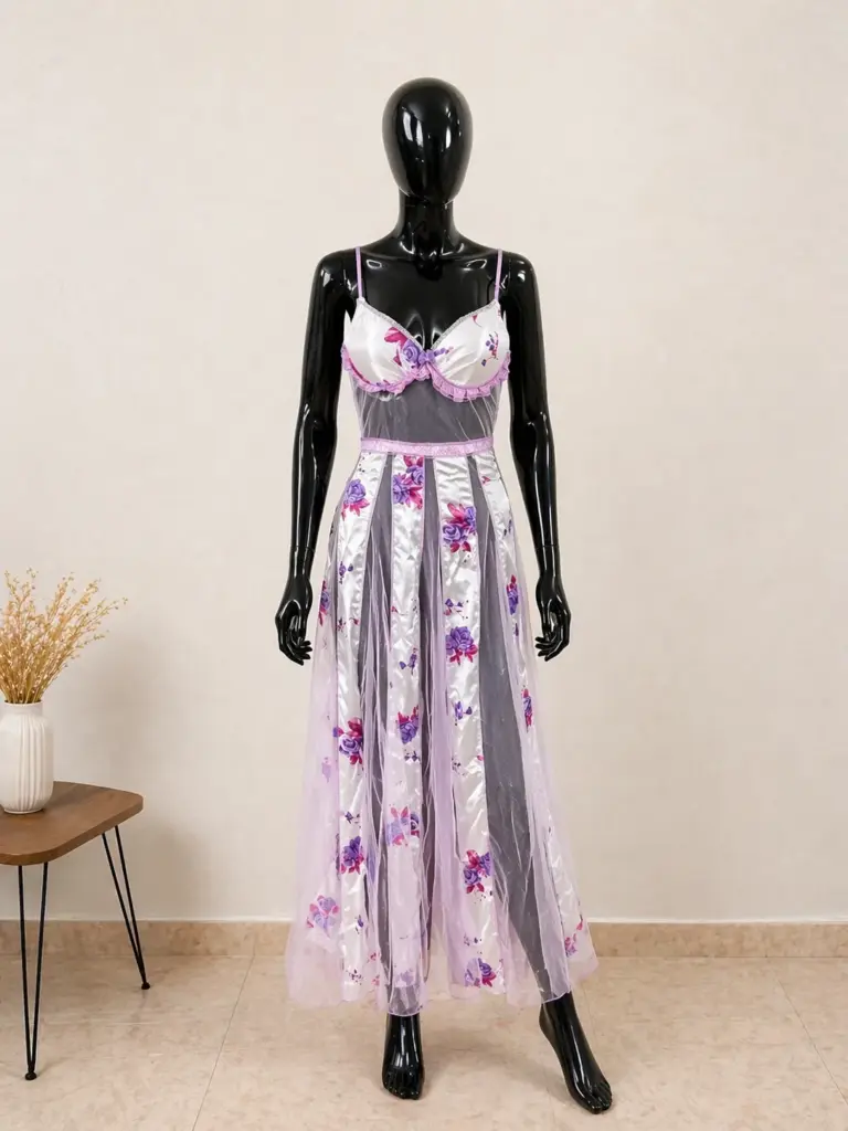 فستان "Lavender Floral Dream"