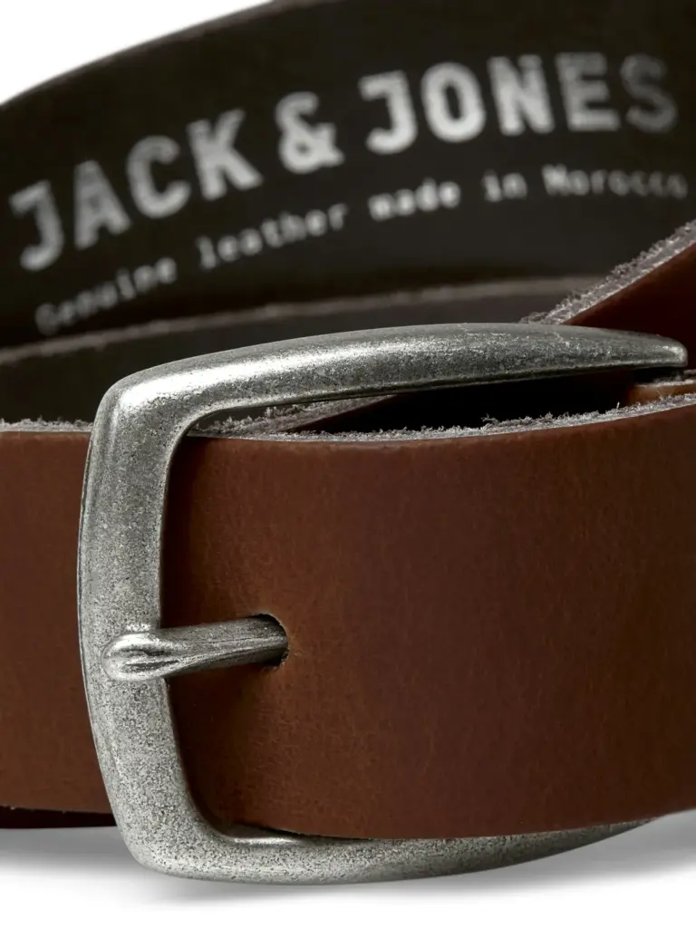 JACMICHIGAN LTN LEATHER BELT