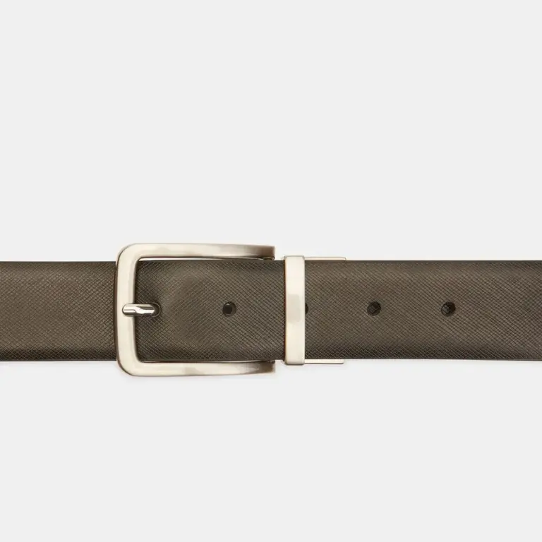 Men's leather belt