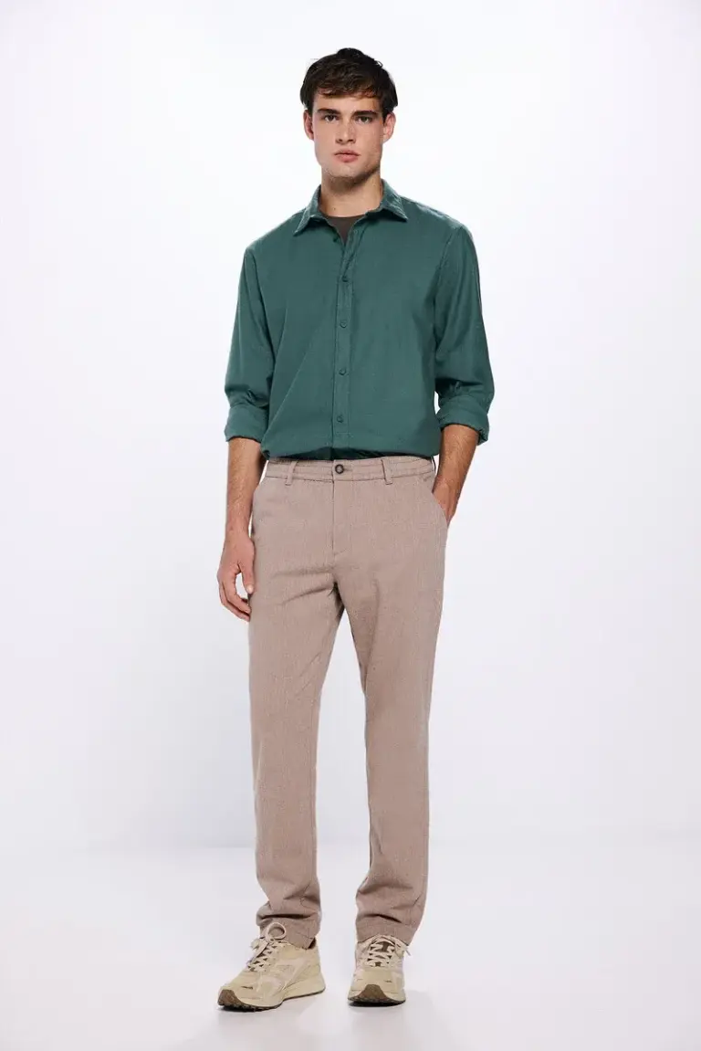 Brushed cotton shirt