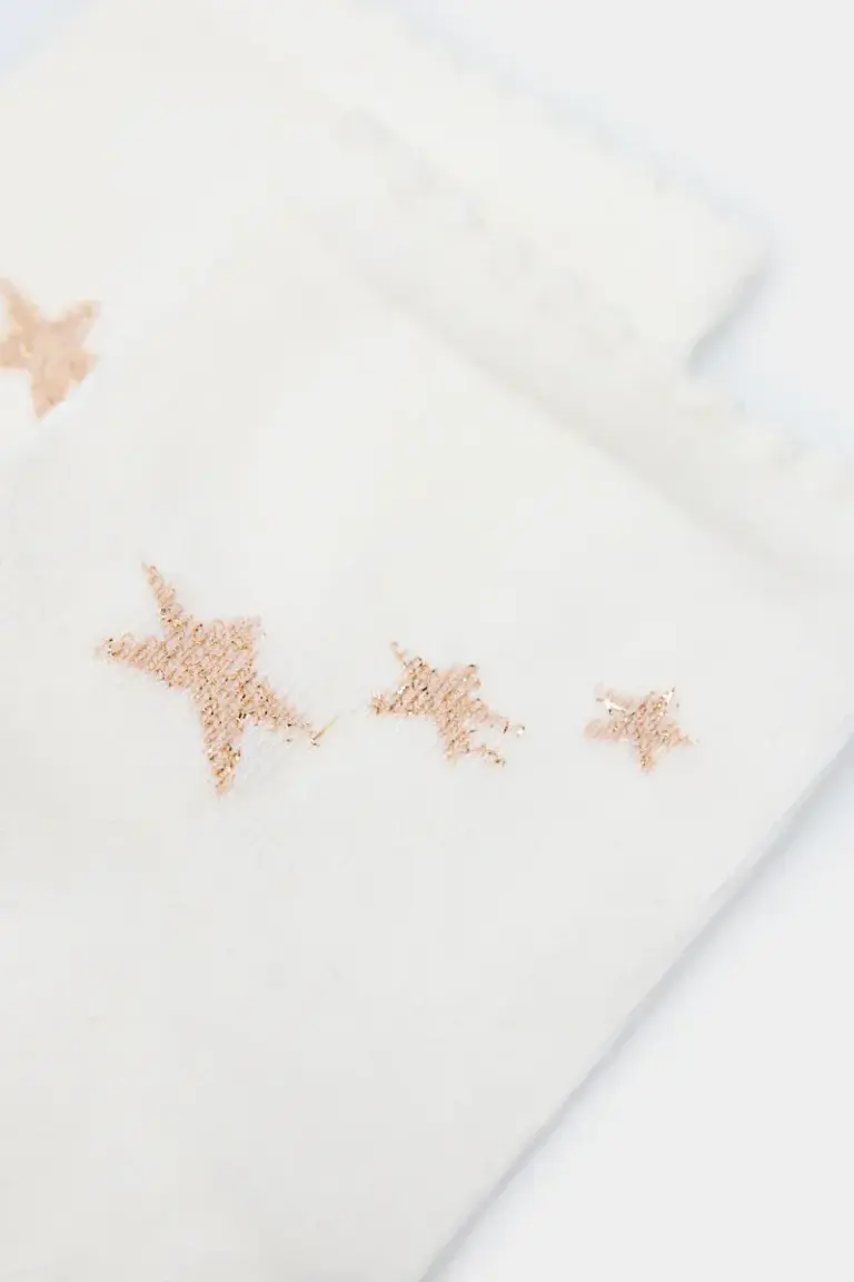 Lurex star short sock