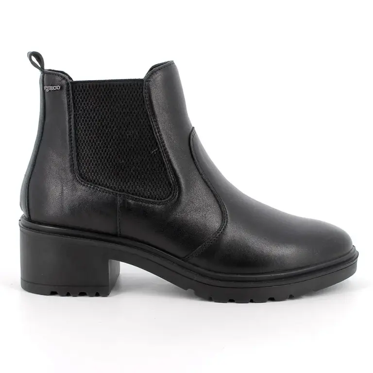 Half boots with heel for women