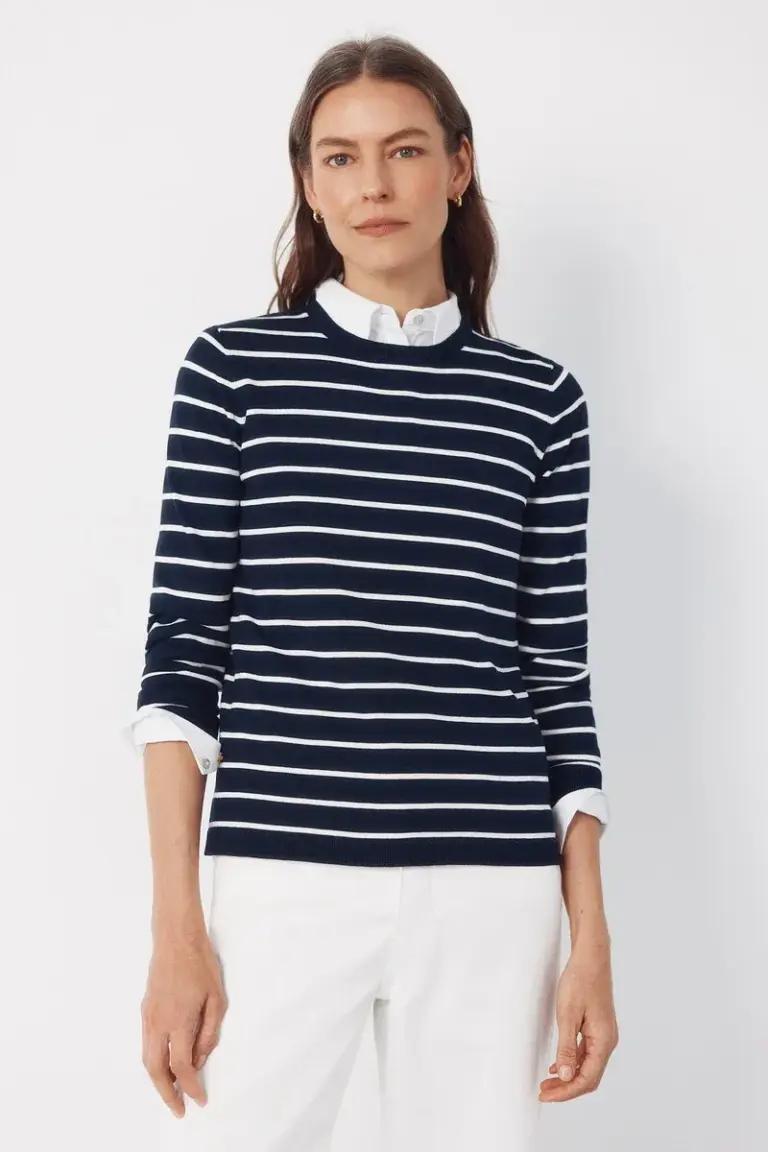 Striped knit sweater