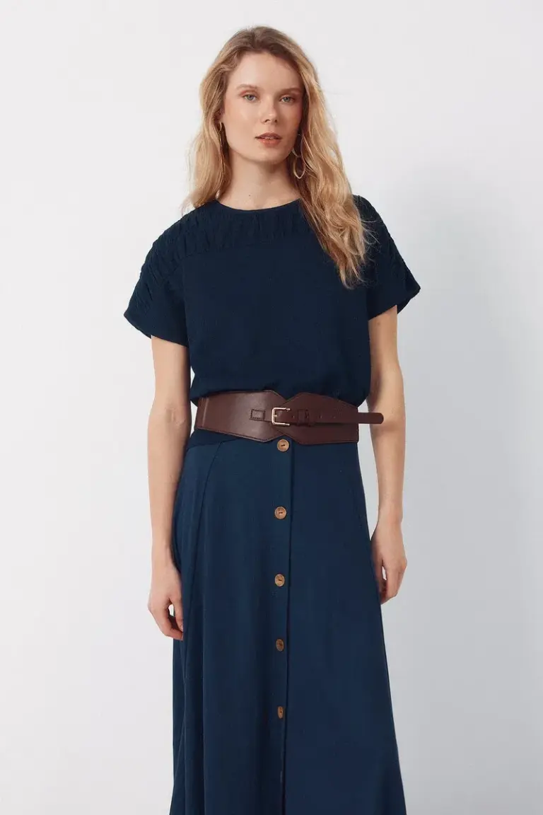 Ruched yoke T-shirt