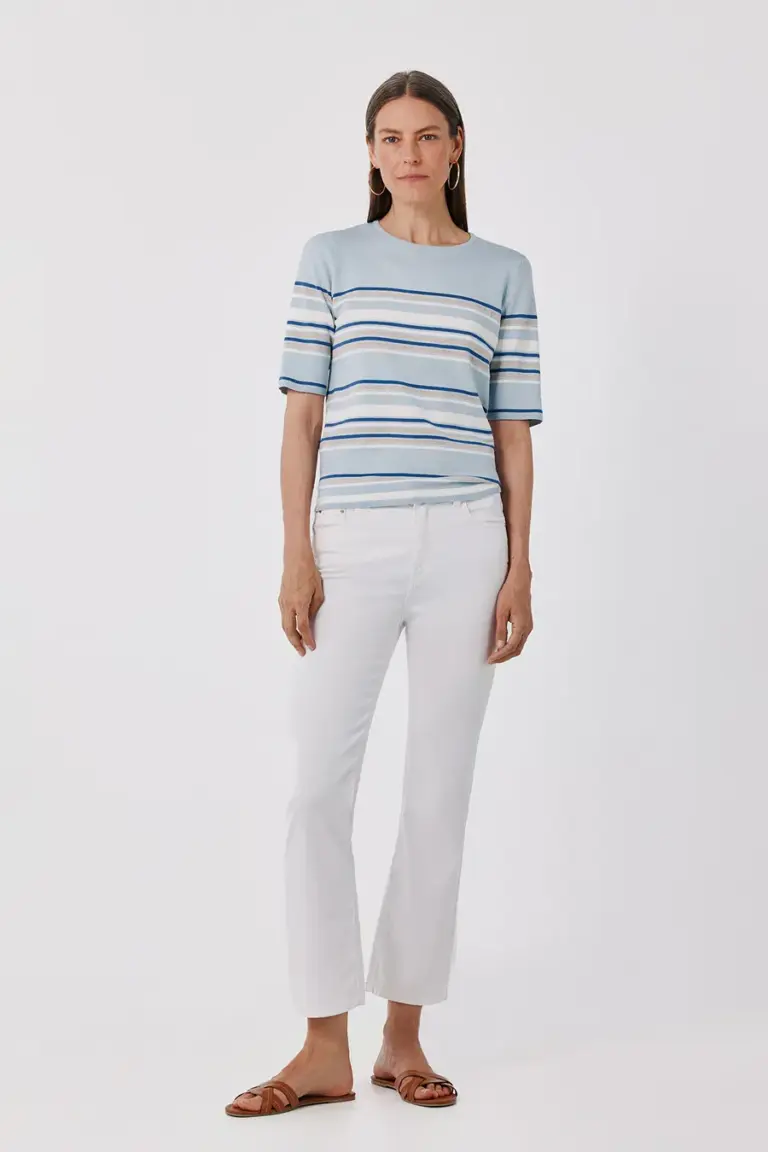 Multicolored striped jersey