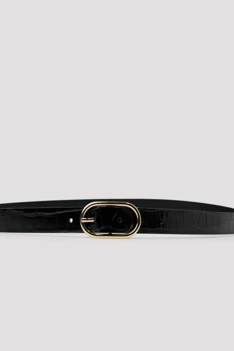 Basic animal print belt