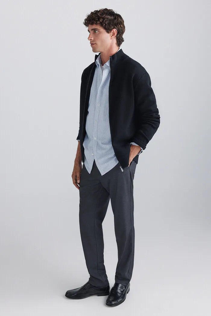 Zip-up Milano cardigan