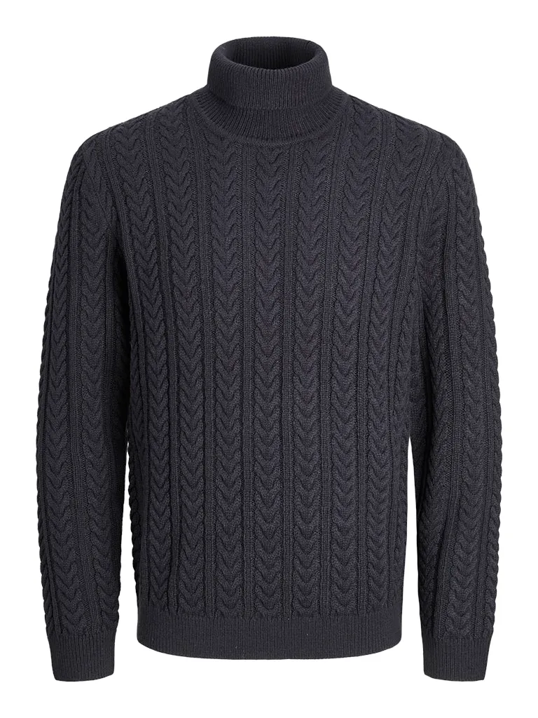 JPRBLUSEAN KNIT CABLE ROLL NECK