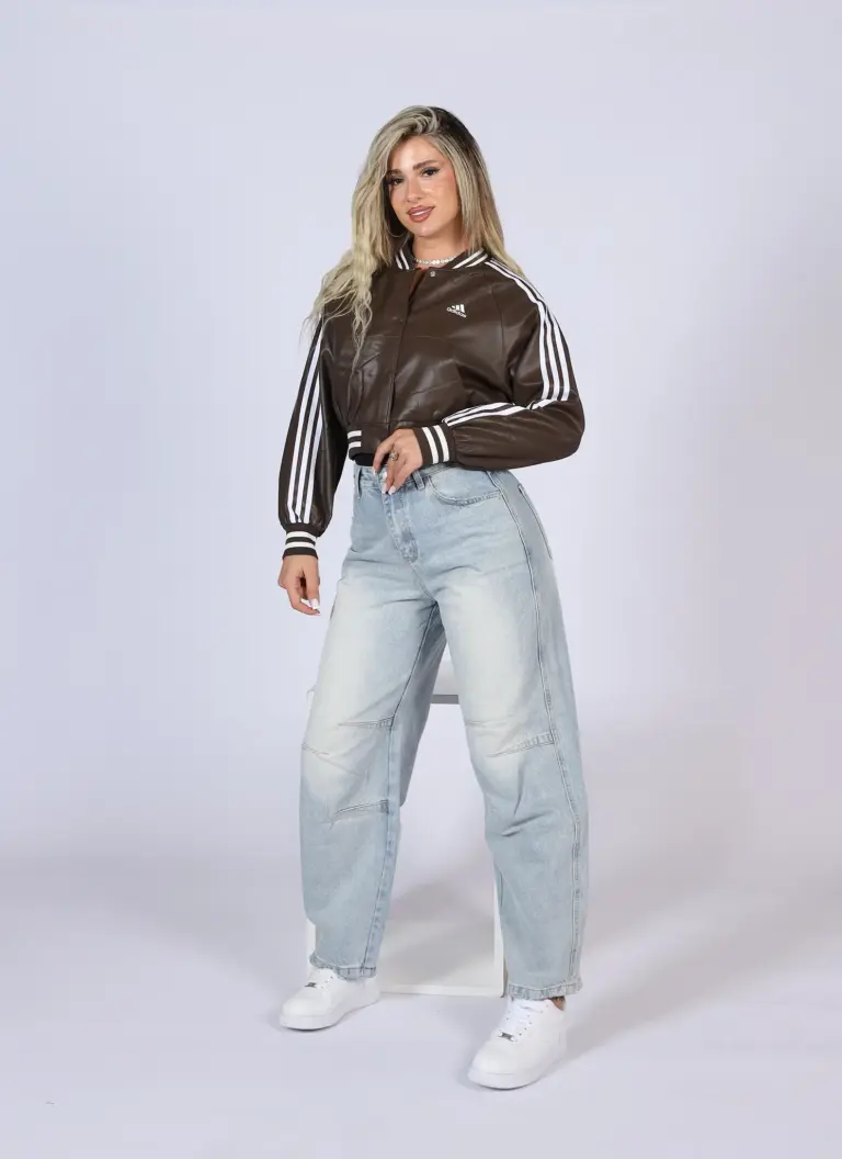 جاكيت جلد اديداس ADIDAS